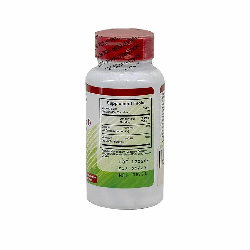 Human Essentials Calcium 600 mg With Vit D 400 IU 90 Tabs