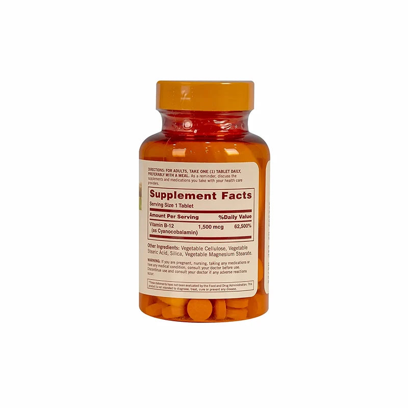 Sundown Timed Release B-12 1500 mcg 60 Tabs