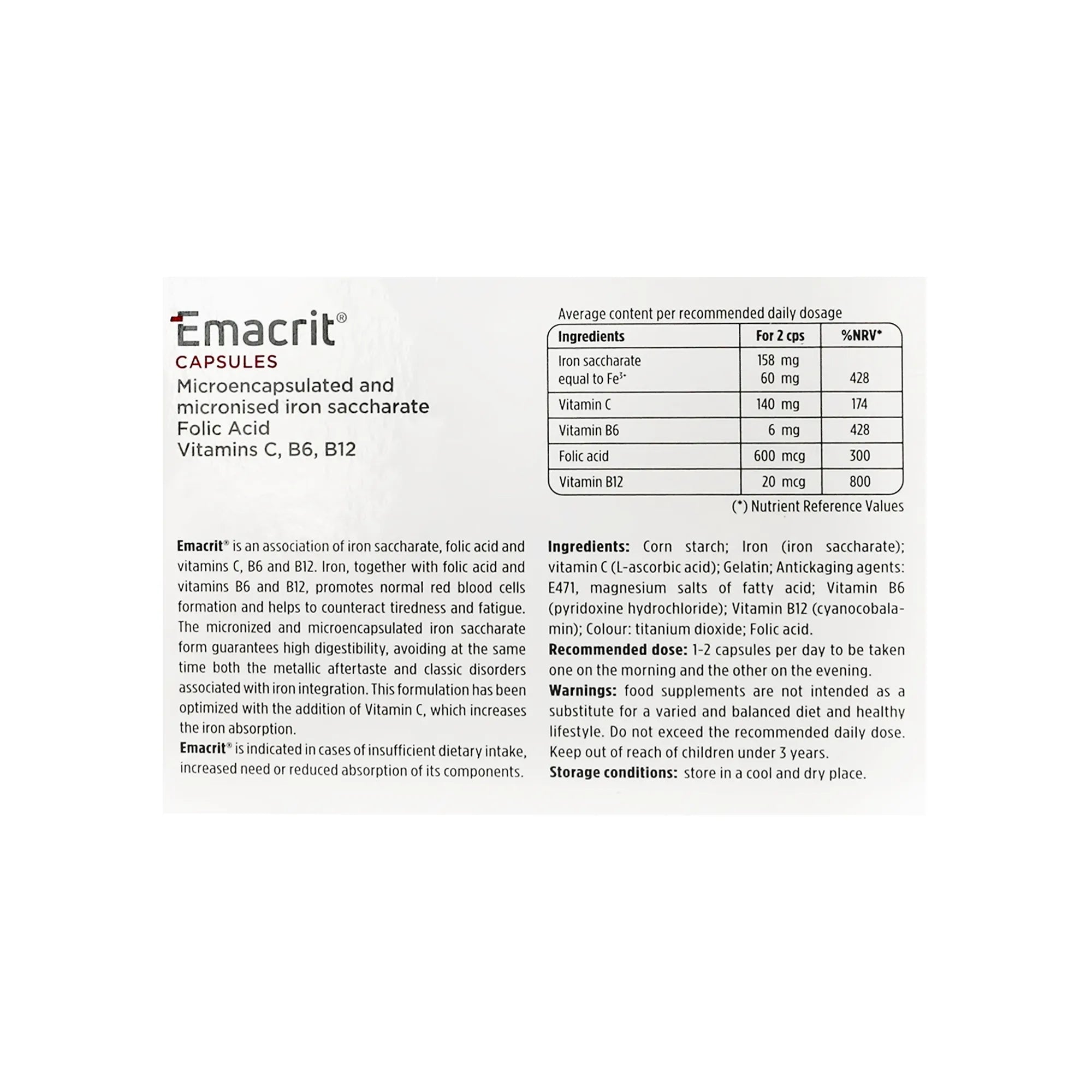 Emacrit 30 Caps