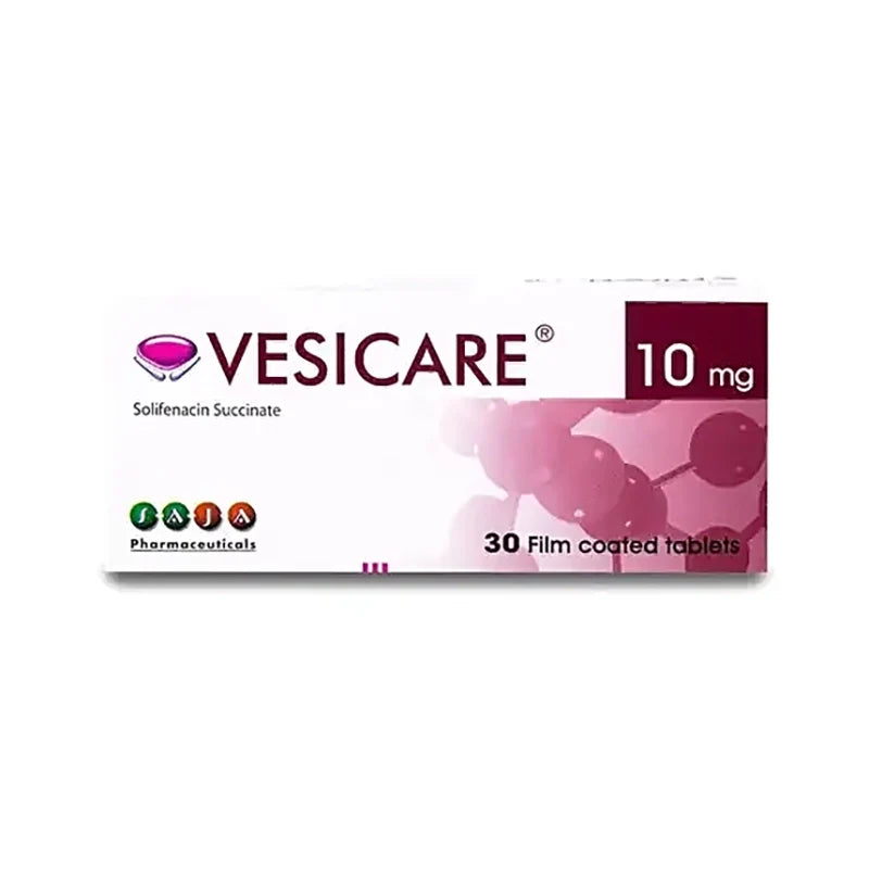 Vesicare 10 mg Tabs 30'S For Urge Incontinence