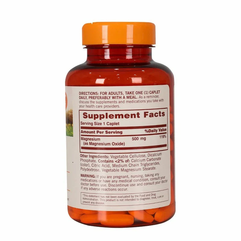 Sundown Magnesium 500 mg 180 Caplets
