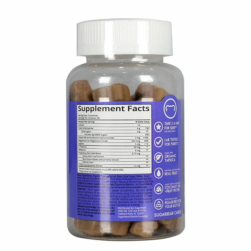 Sugar Bear Sleep Deep 5-HTP 60 Gummies