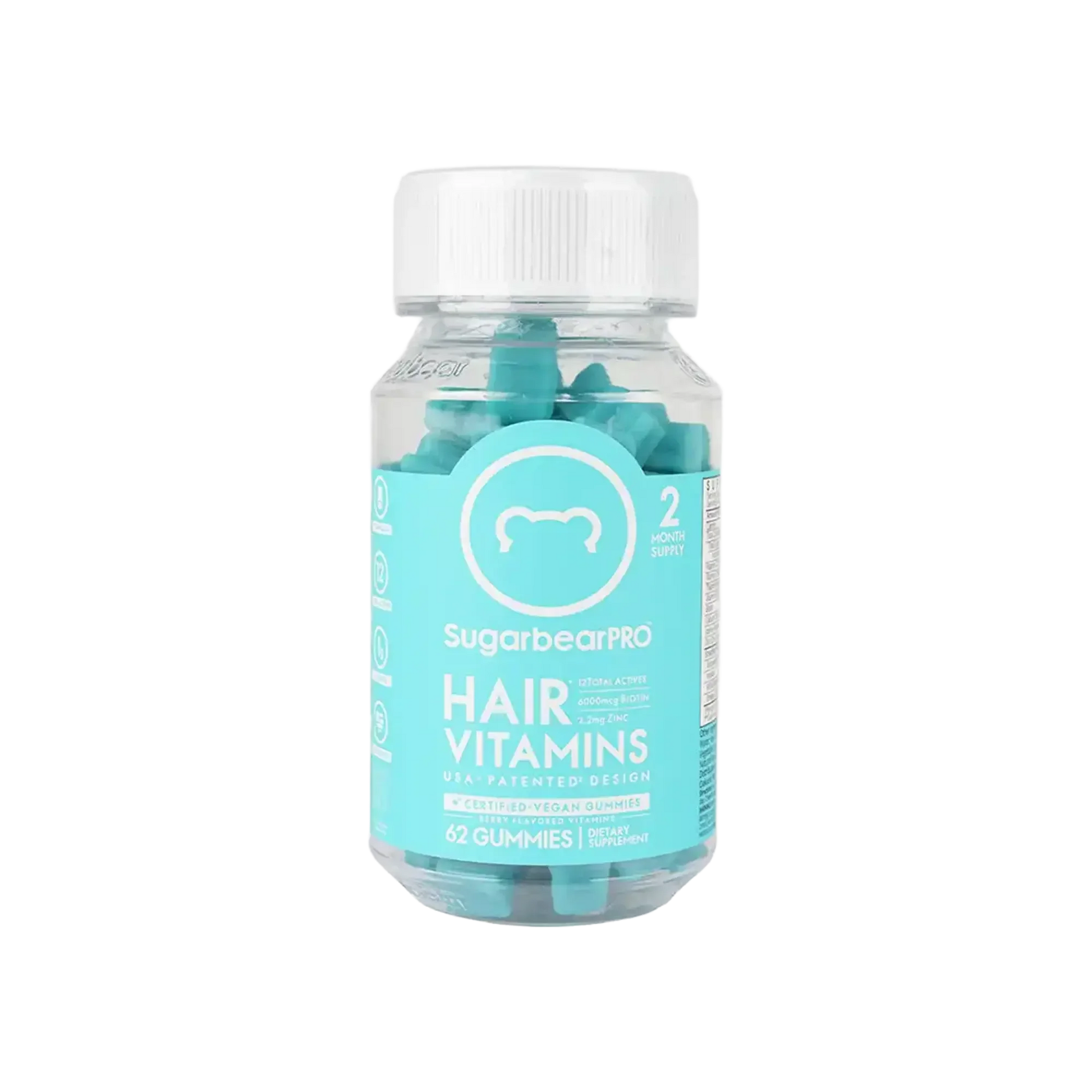 Sugar Bear Hair Vitamins 62 Gummies
