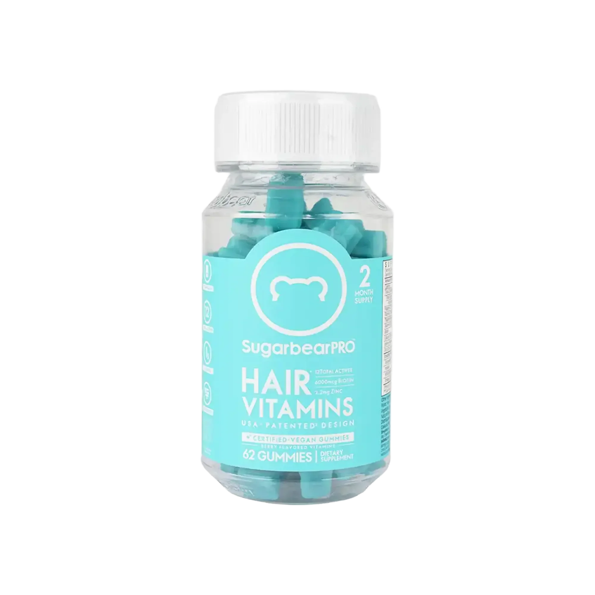 Sugar Bear Hair Vitamins 62 Gummies