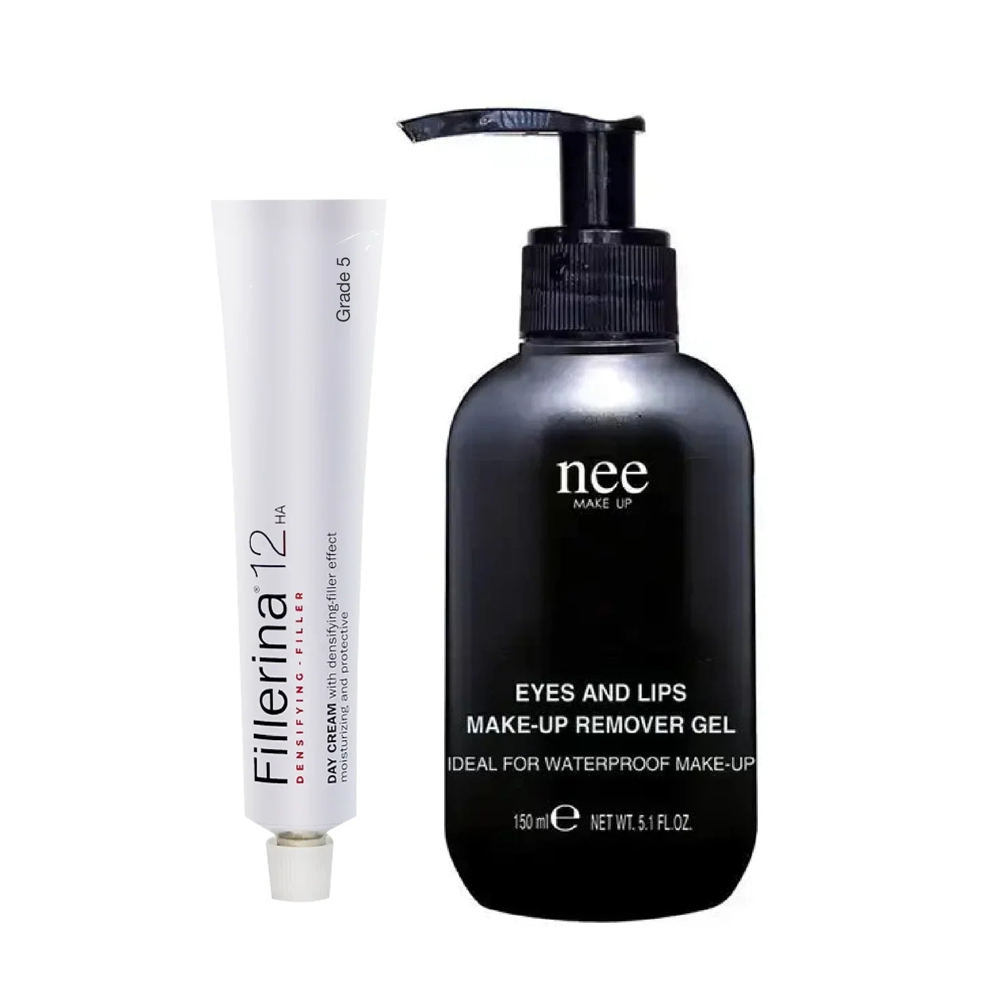 Fillerina 12 Densifying Day Cream Grade 5 + Nee Eye & Lip Makeup Remover Pack
