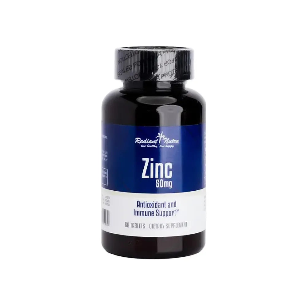Radiant Nutra Zinc 50 mg 60 Tablets