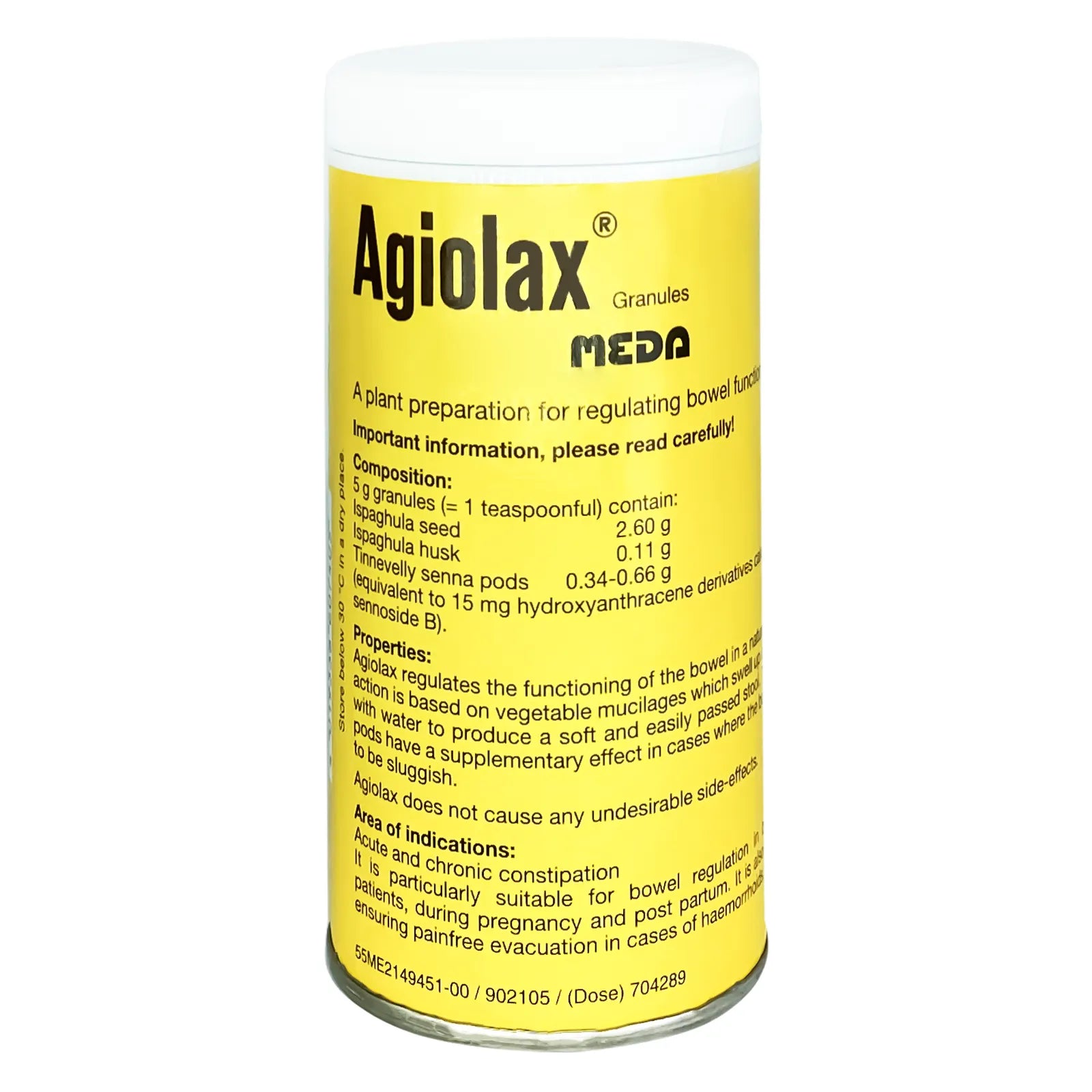 Agiolax Granules 250 g as laxative