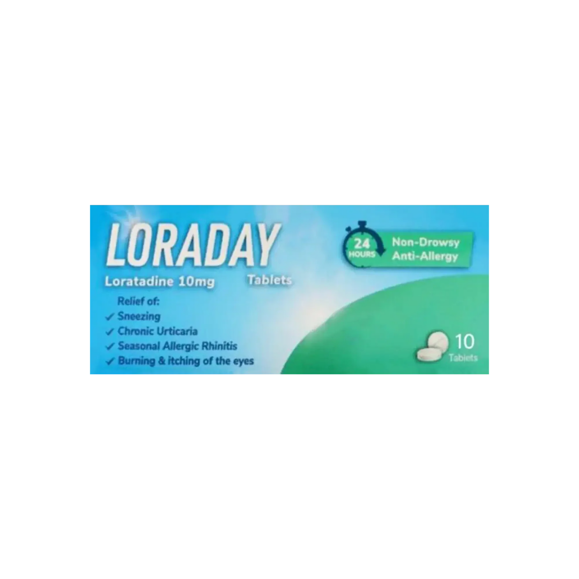 Loraday 10 mg 10 Tabs For Allergy