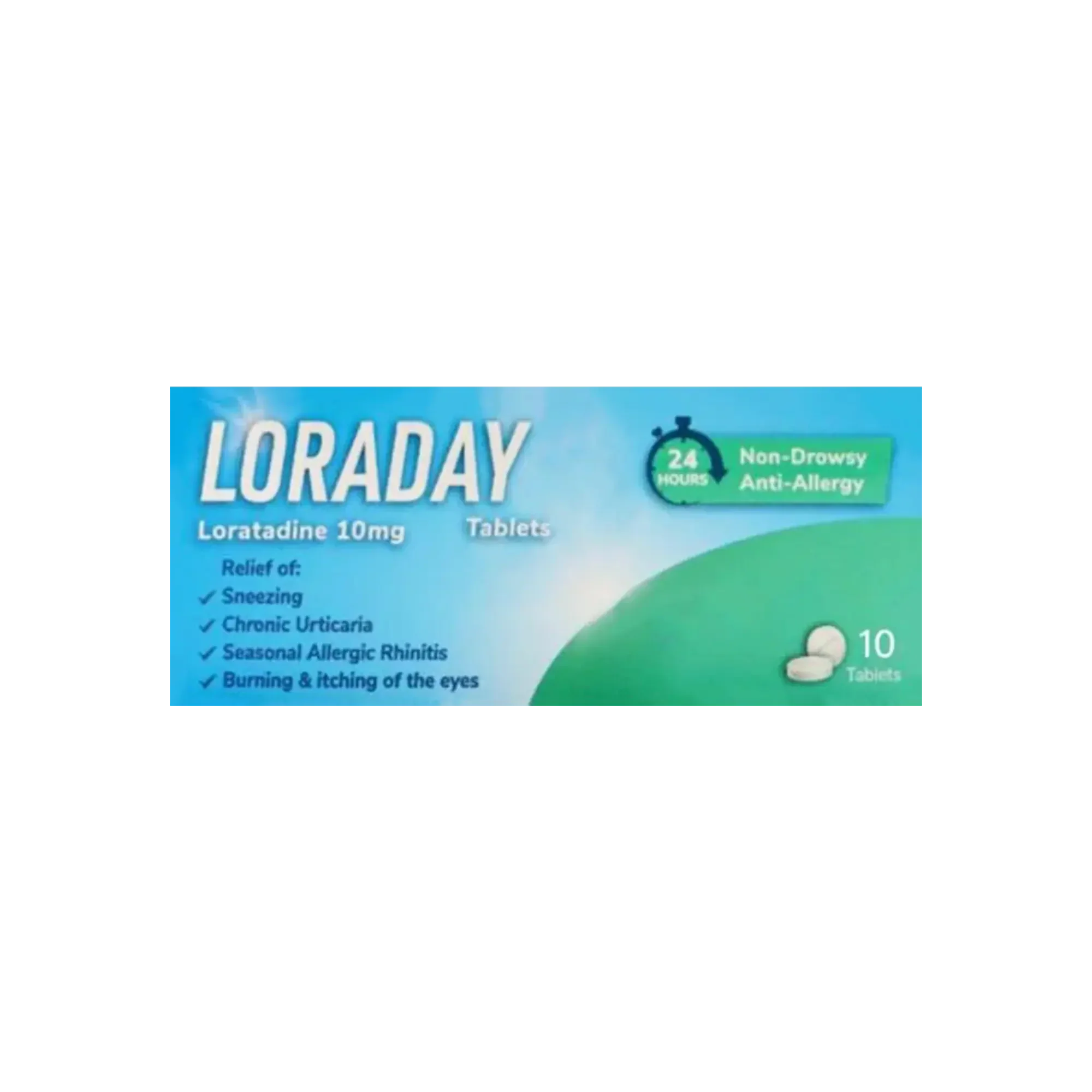 Loraday 10 mg 10 Tabs For Allergy