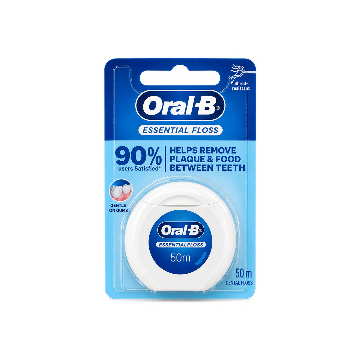 Oral B Essential Unwaxed Dental Floss 50 m