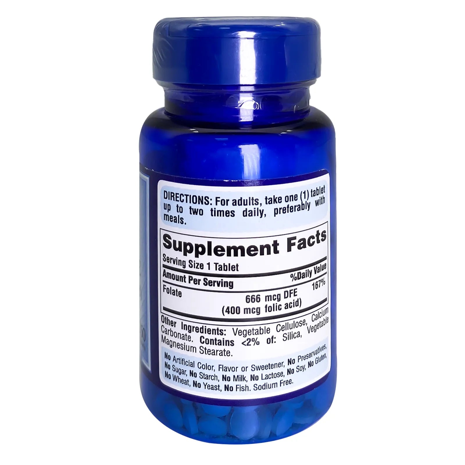 P.Pride Folic Acid 400Mcg Tabs 250'S for anemia