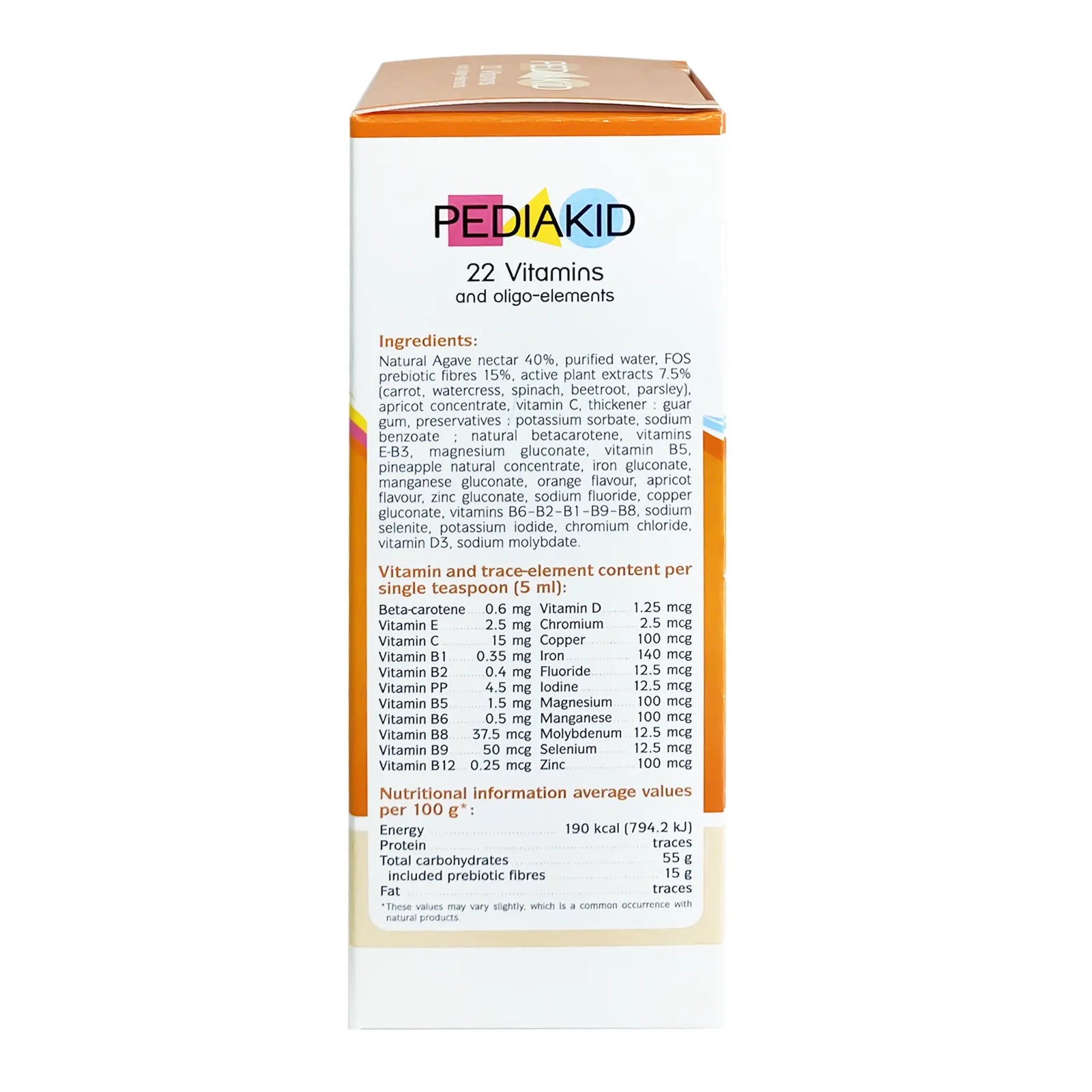 Pediakid 22 Vitamins Syrup 125 mL