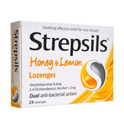Strepsils Honey & Lemon Lozenges 24'S for sore throat