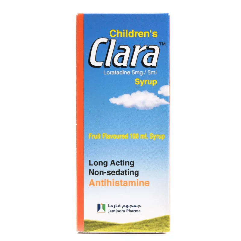 Clara 100ml Syrup as Antihistamine