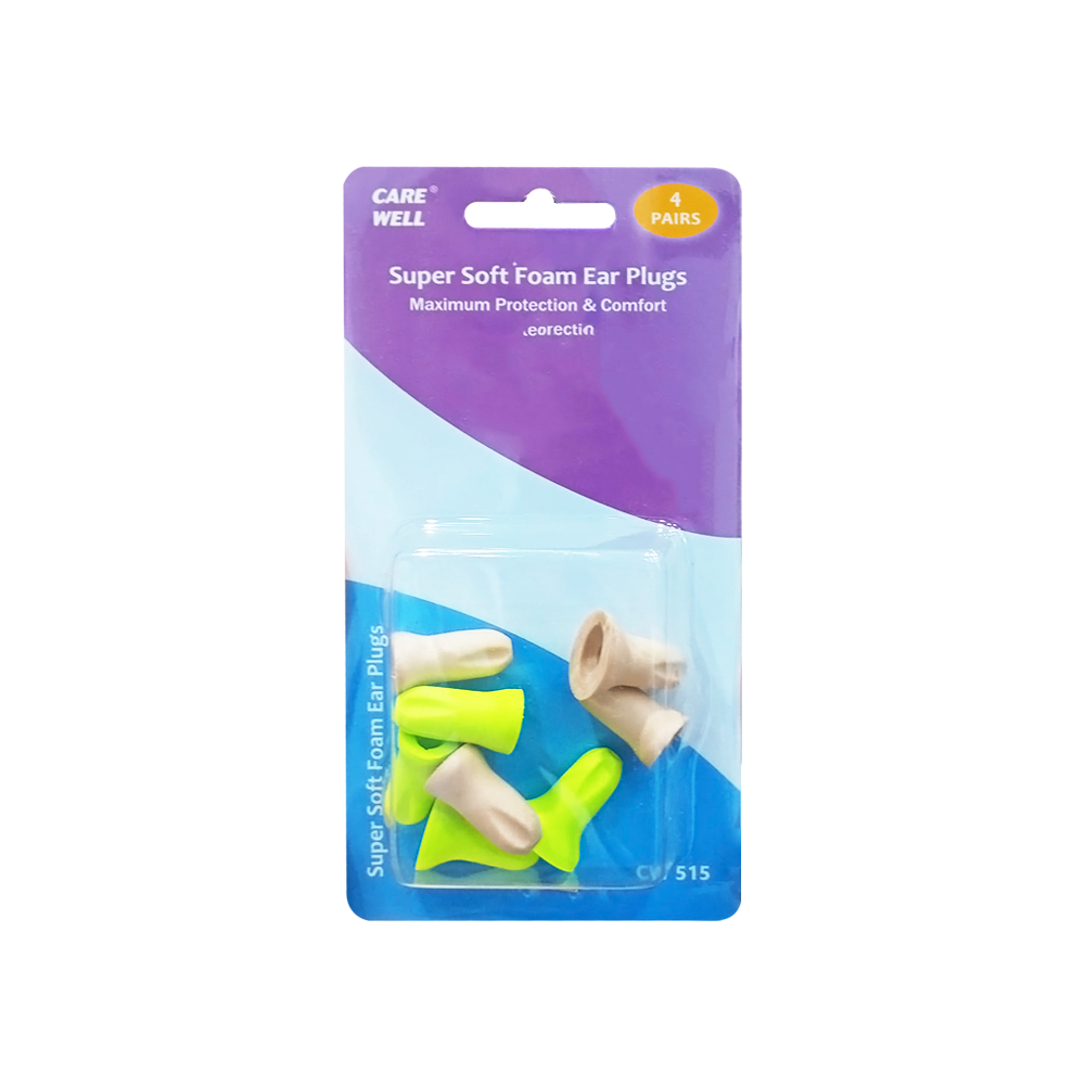 Care Well Super Soft Foam Ear Plugs 4 Pairs CW515 C102017