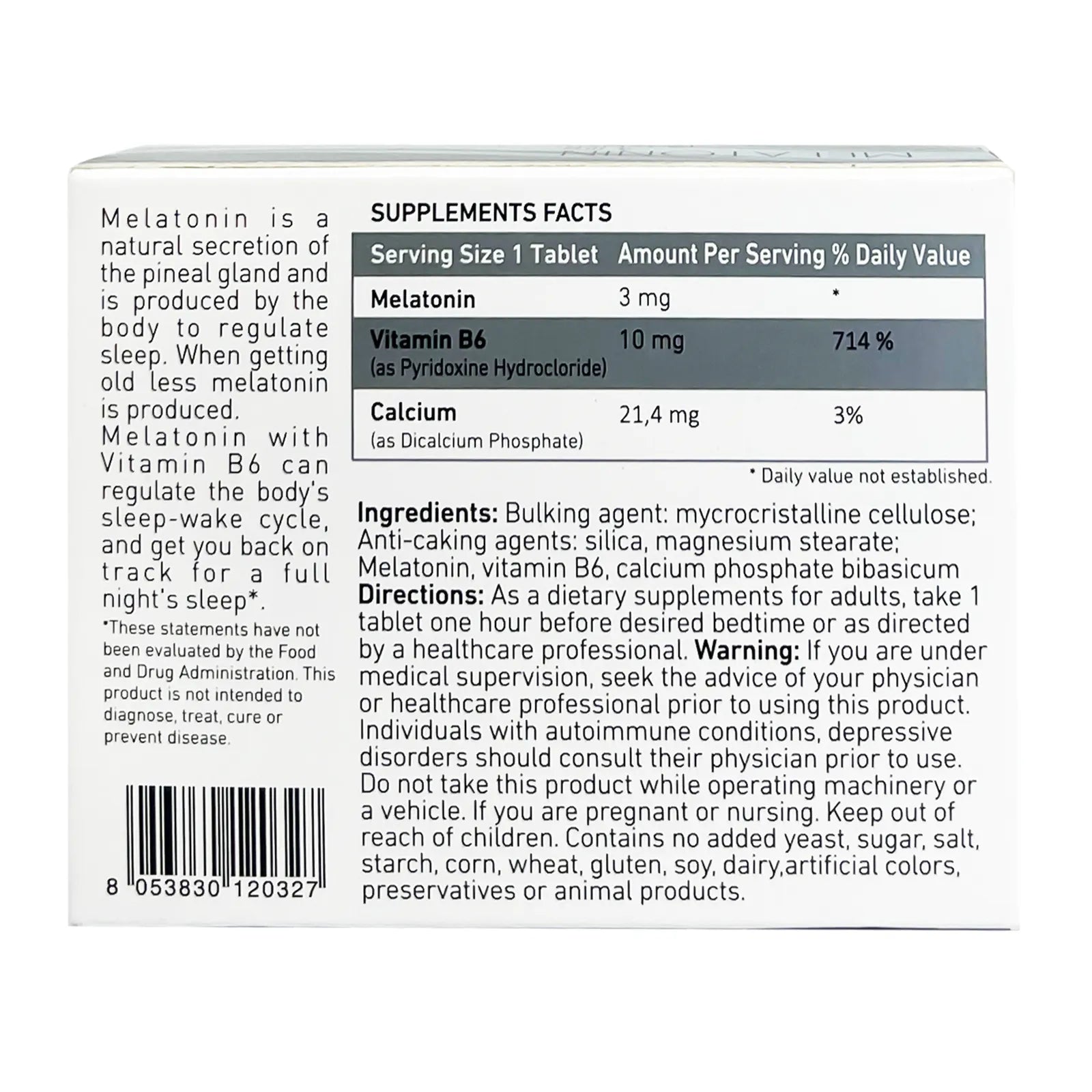 ميلاتونين ريلاكسيشن اند سليب 3 مجم 10 قرص