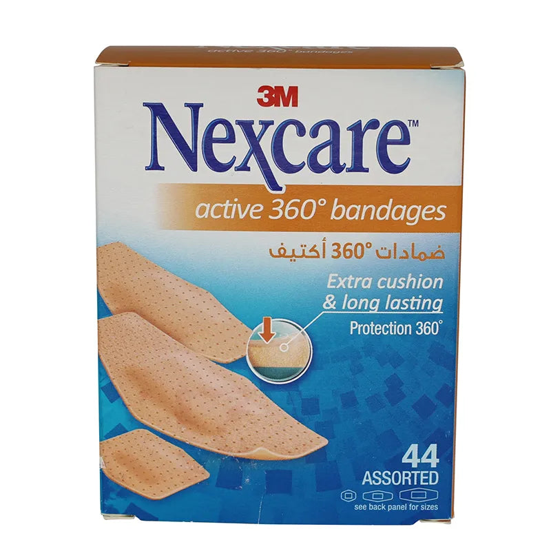 Nexcare Active 360 Bandages Assorted 44'S 51644