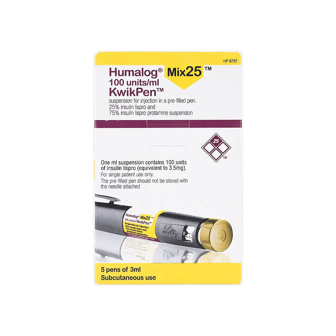 Humalog Mix25 Inj 100 U/ML Kwik Pen 5