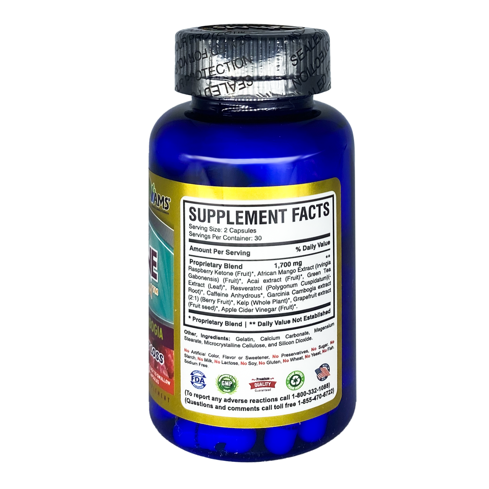 AMS Raspberry Ketone Lean 60 Caps