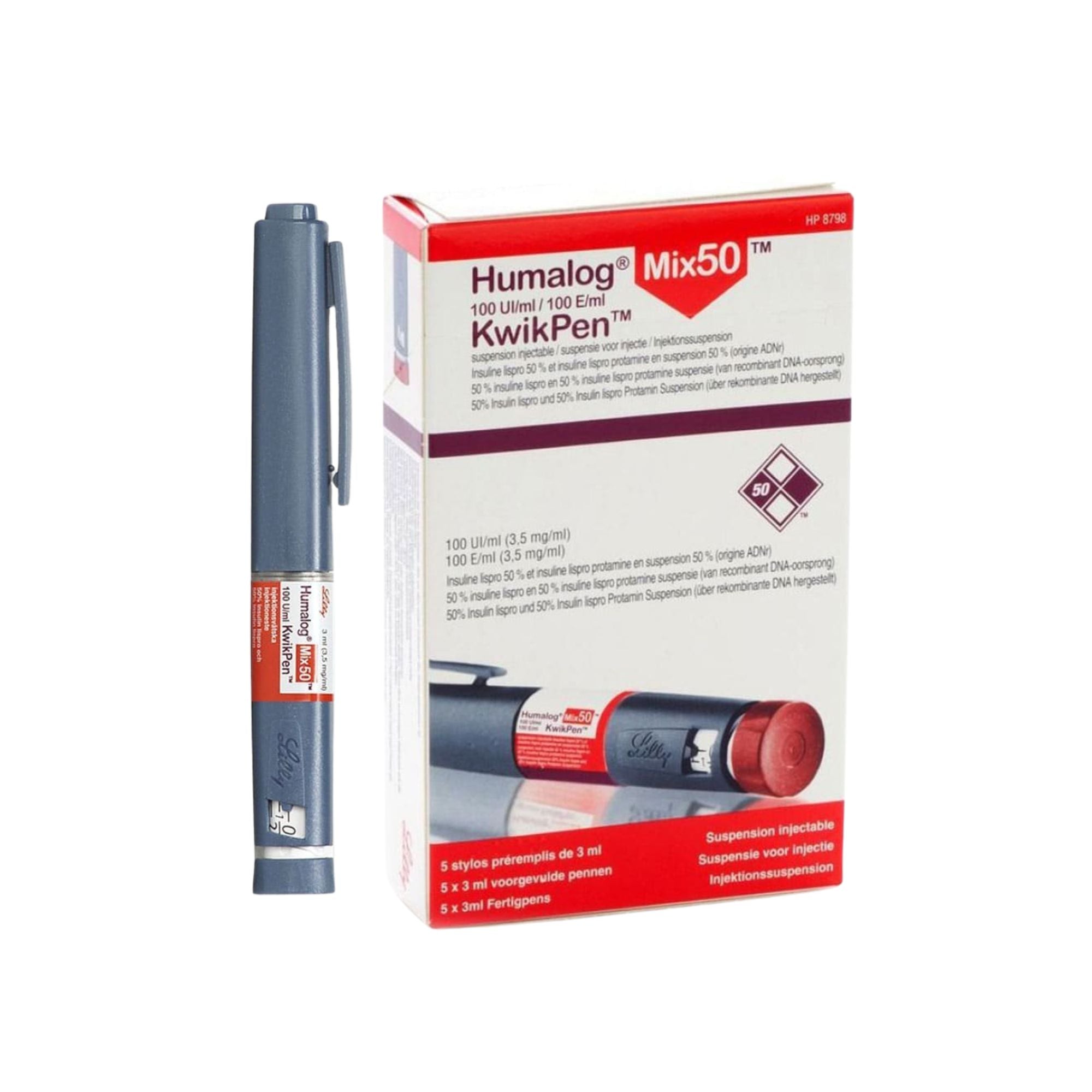 Humalog Mix50 Inj 100 U/ML Kwik Pen 5*3ml