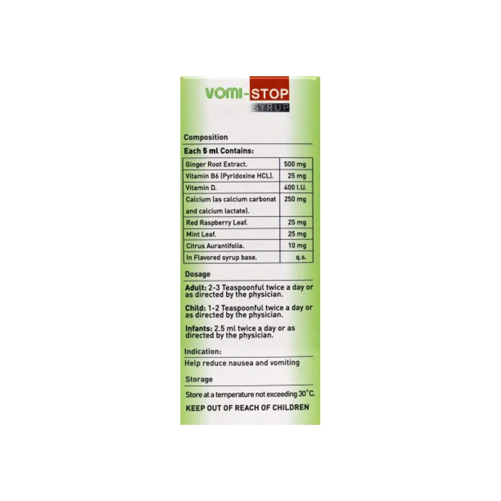 Vomi Stop Syrup Strawberry Flavor 150 ml