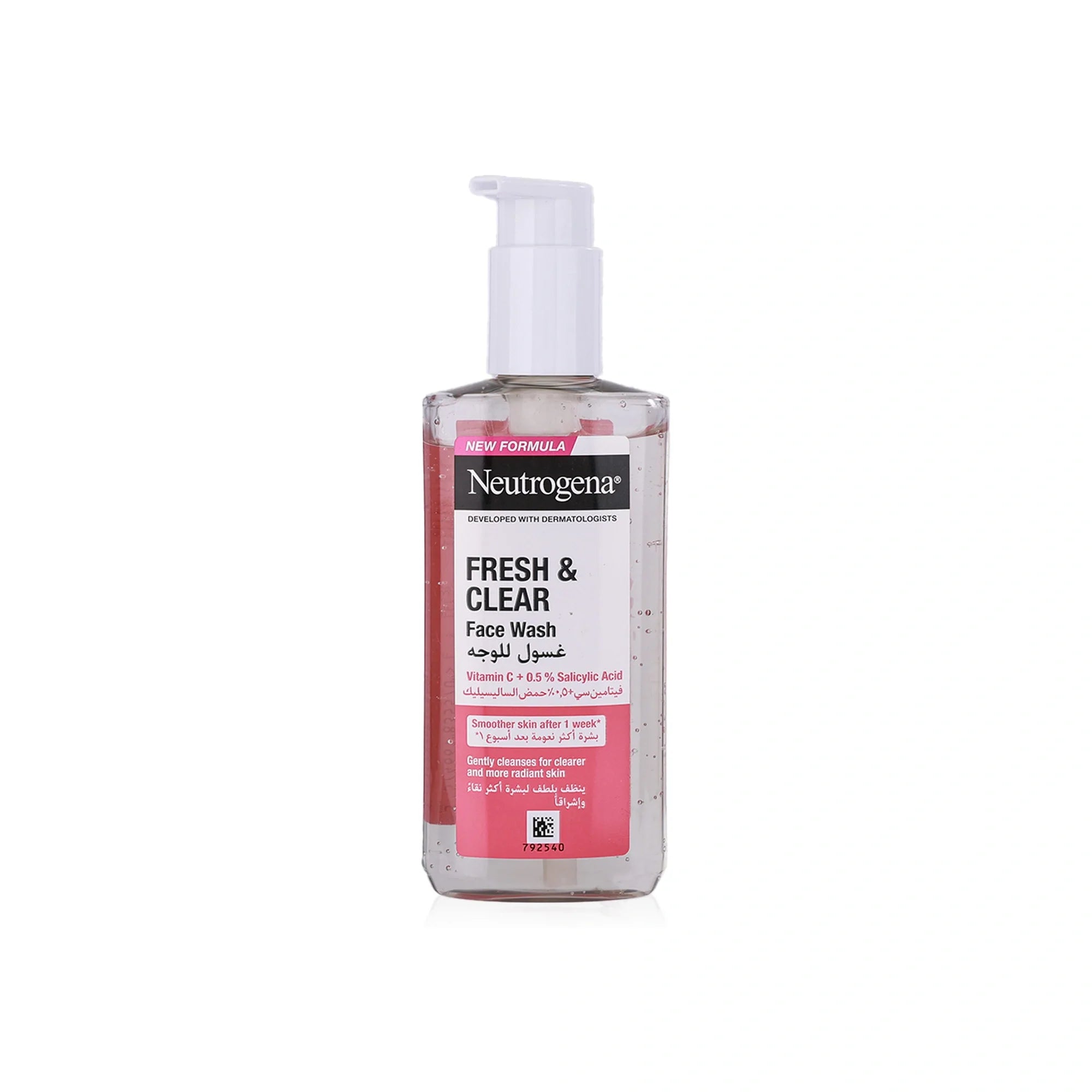 Neutrogena Fresh & Clear Facial Wash with Pink Grapefruit 200 ml