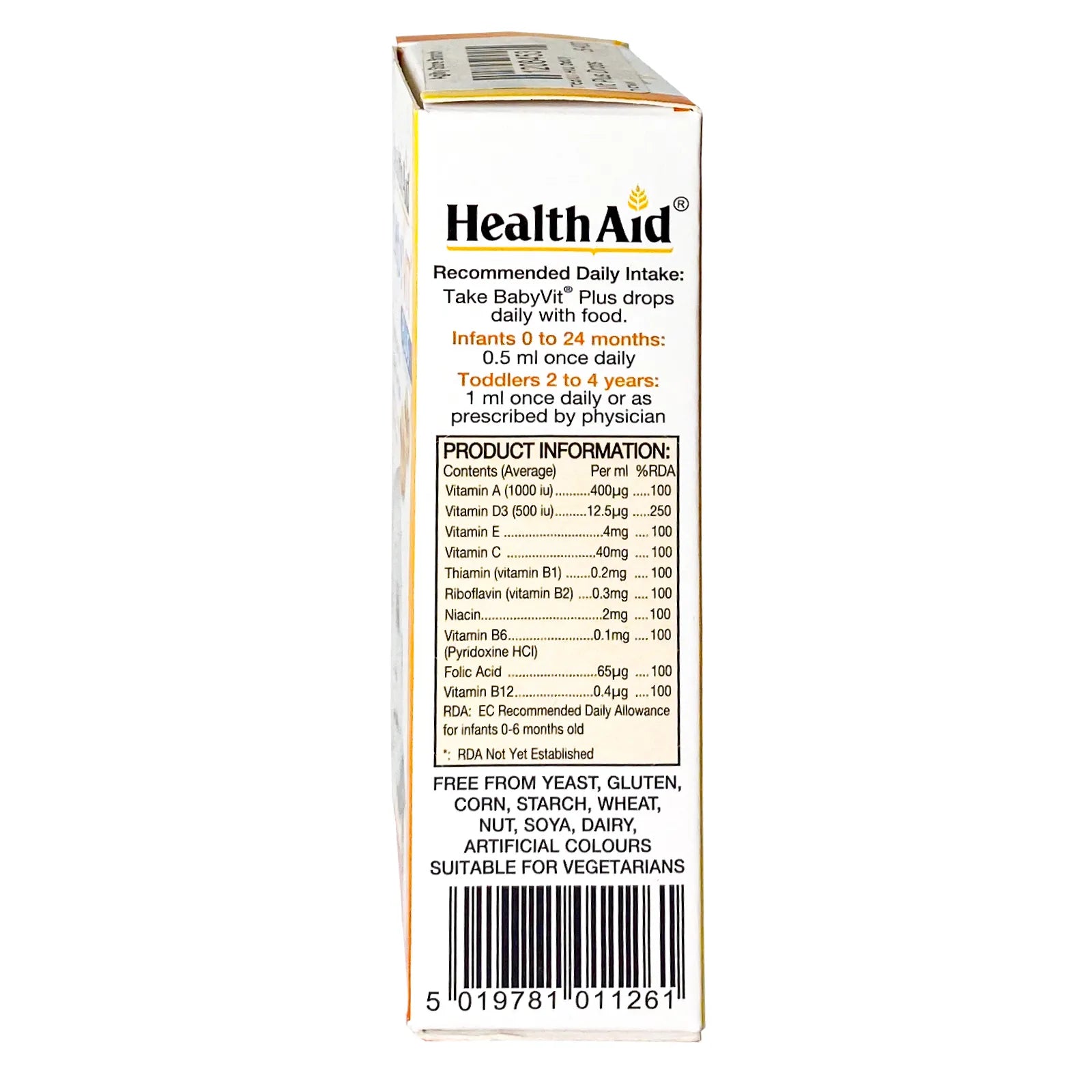 Health Aid Baby Vit Plus Drops 25 ML
