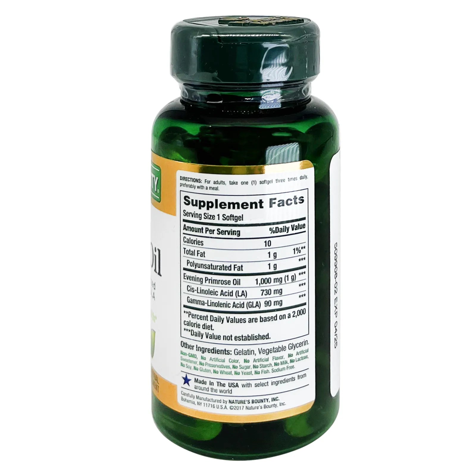 Natures Bounty Evening Primrose Oil 1000 mg Softgels 60'S Promotes women's health