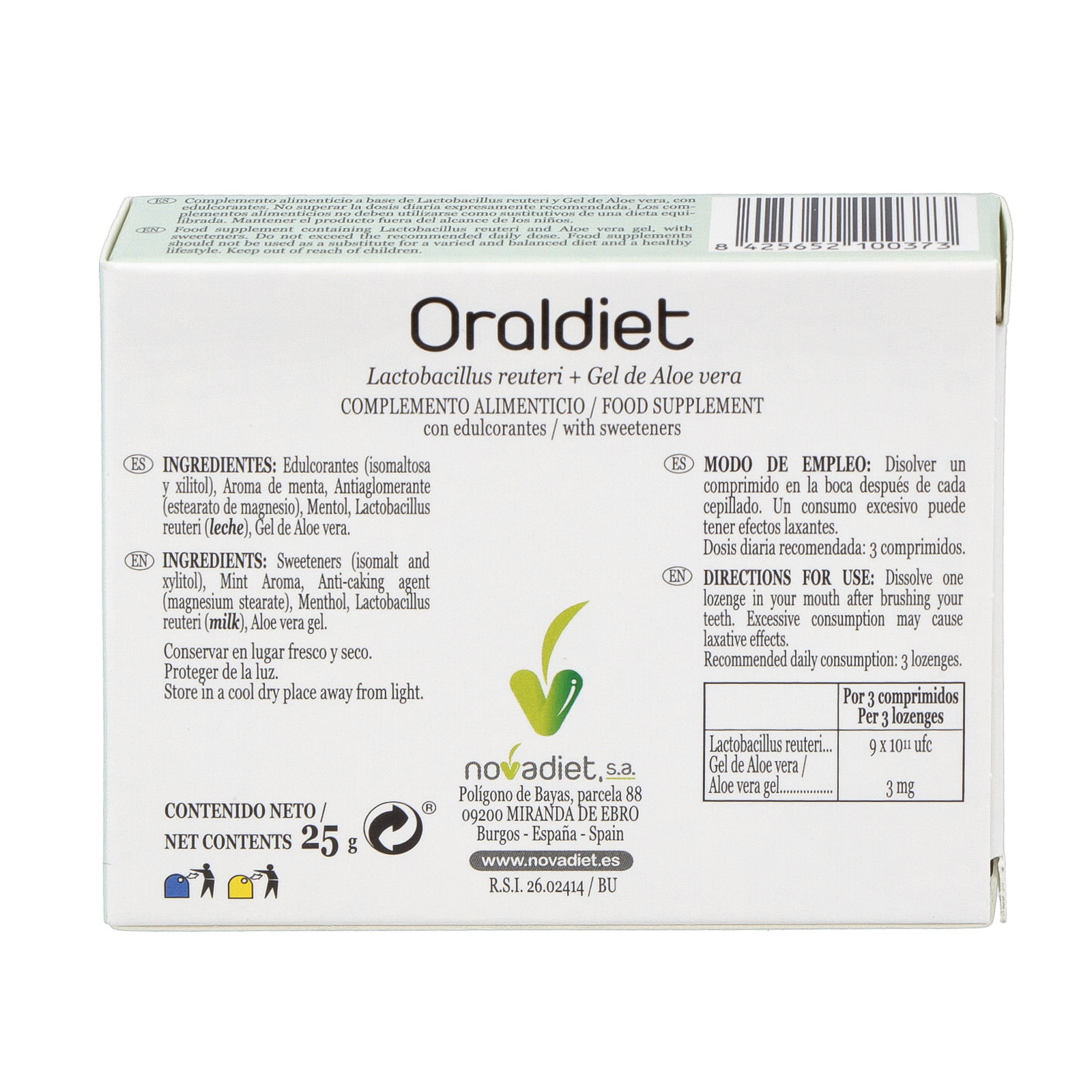 Novadiet Oraldiet Chewable Lozenges 30's For oral health
