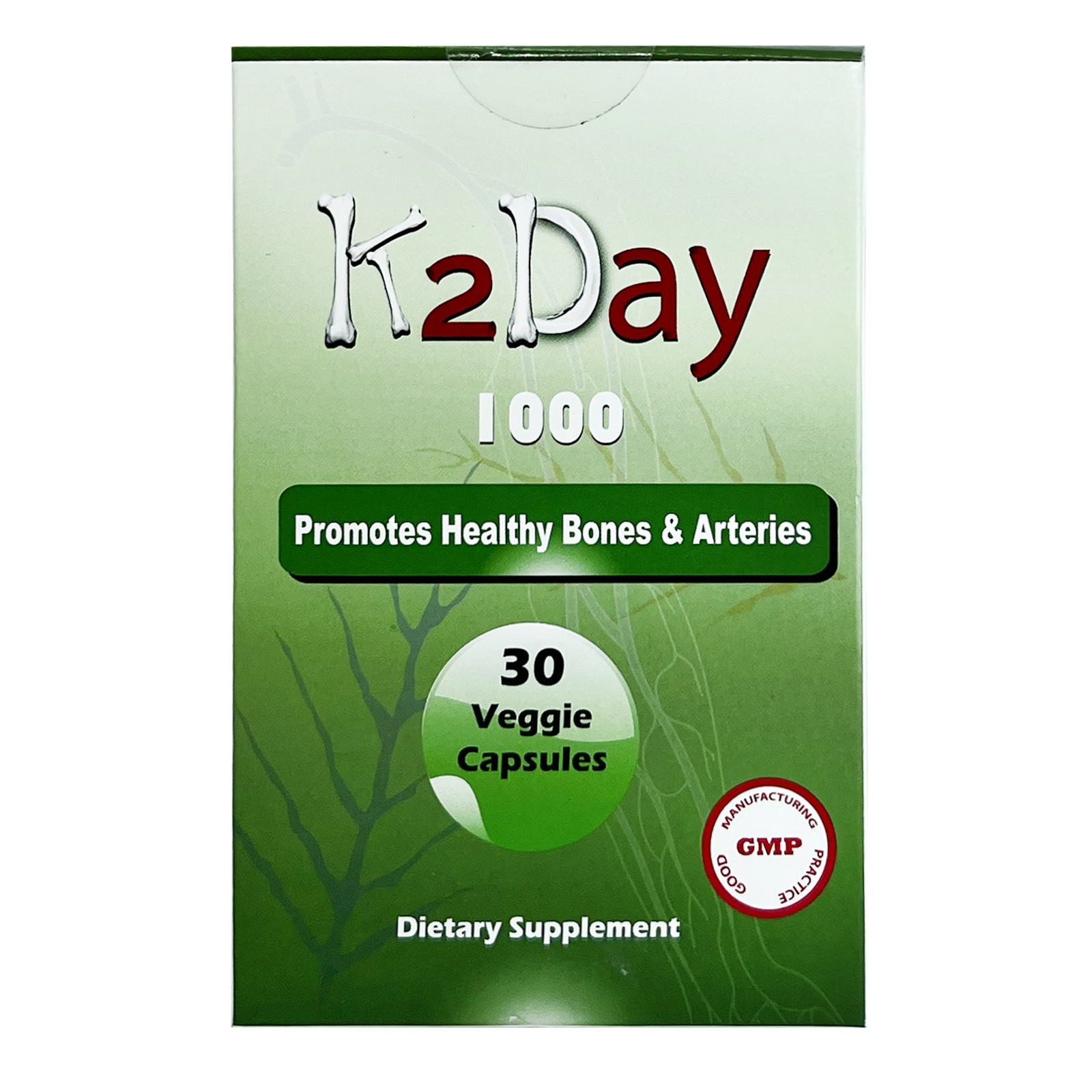 K2DAY 1000 mg Capsules 30'S
