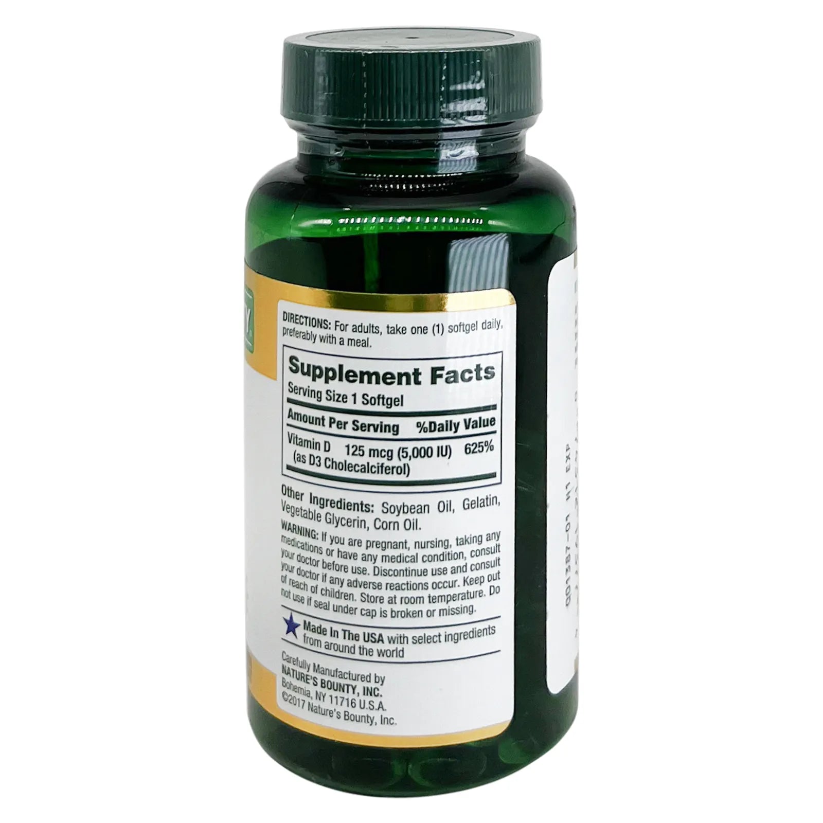 Natures Bounty Vit D 5000 IU Softgels 150'S
