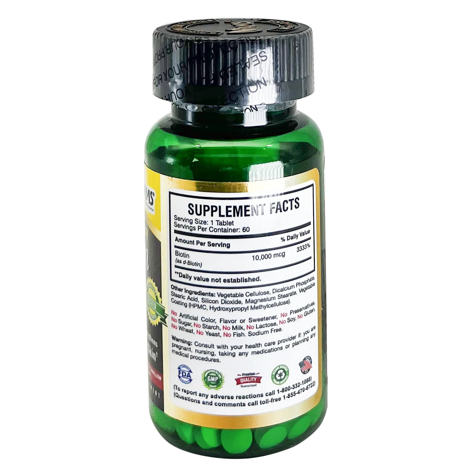 AMS Biotin 10,000 Mcg Tabs 60'S For Biotin deficiency