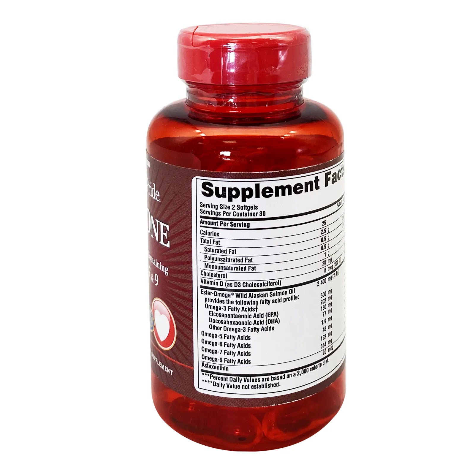 P.Pride All in One Omega with Vit D3 Softgels 60'S