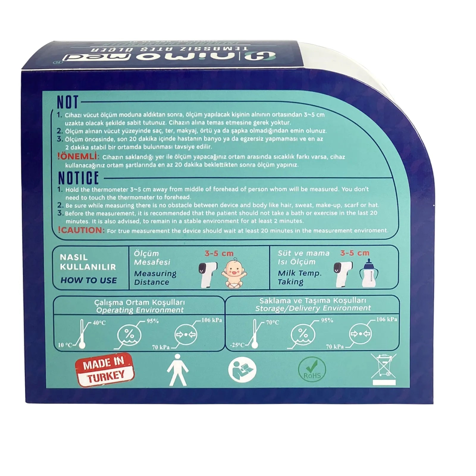 Nimomed Digital Infrared Thermometer HNK-TB-01 802 for measuring temperature