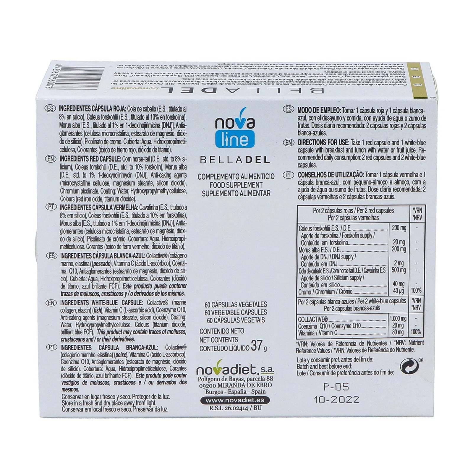 Novadiet Belladel Capsules 60'S For weight control & skin health