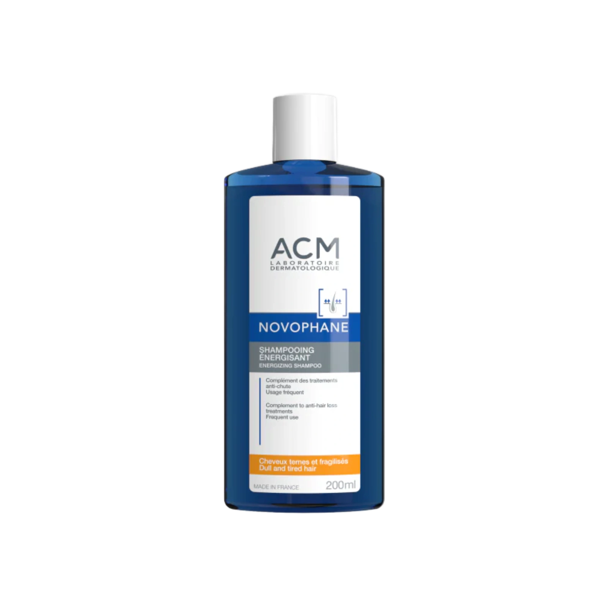 ACM Novophane Energizing Shampoo 200 mL to strengthen hair