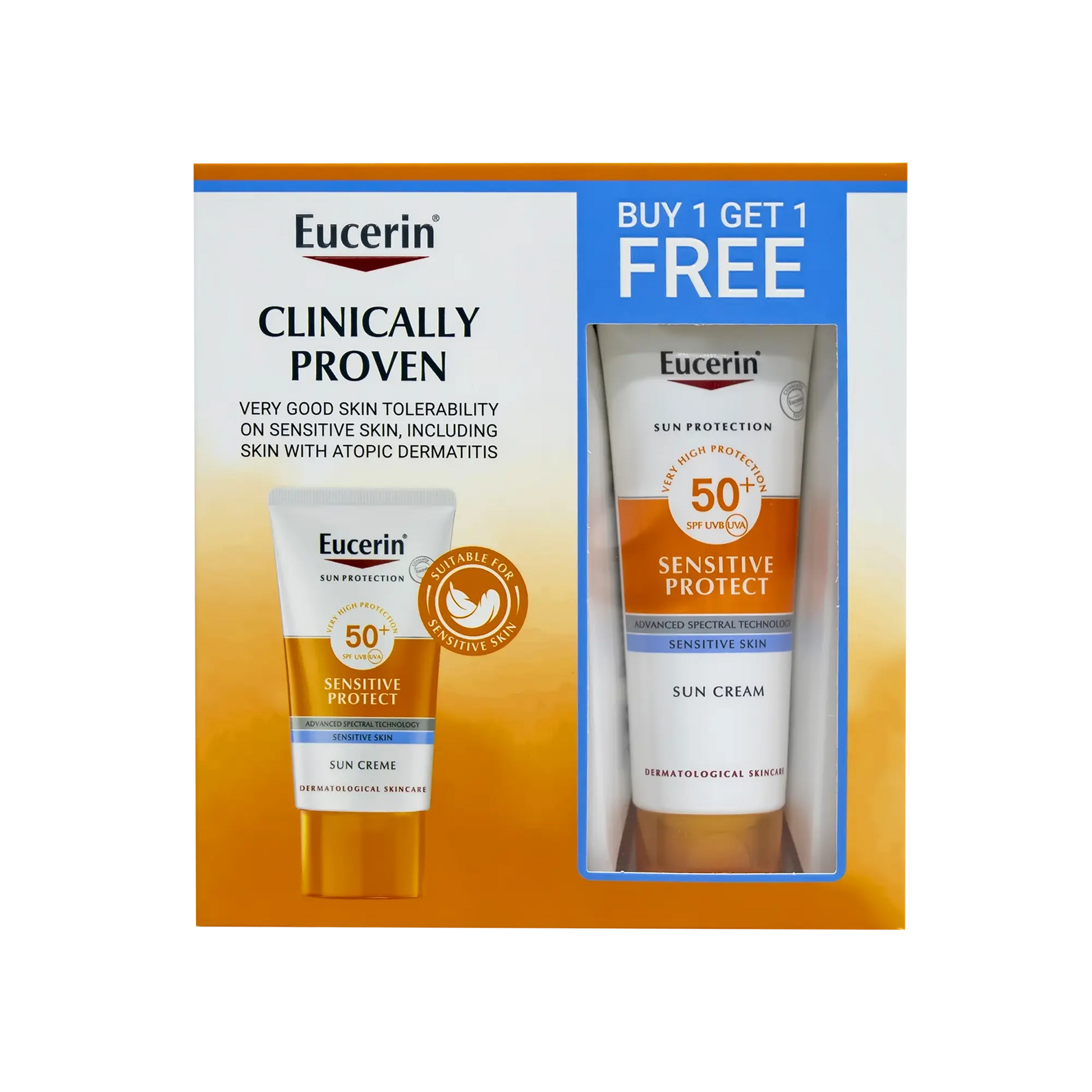 Eucerin Sun Cream 50+ offer 1+1