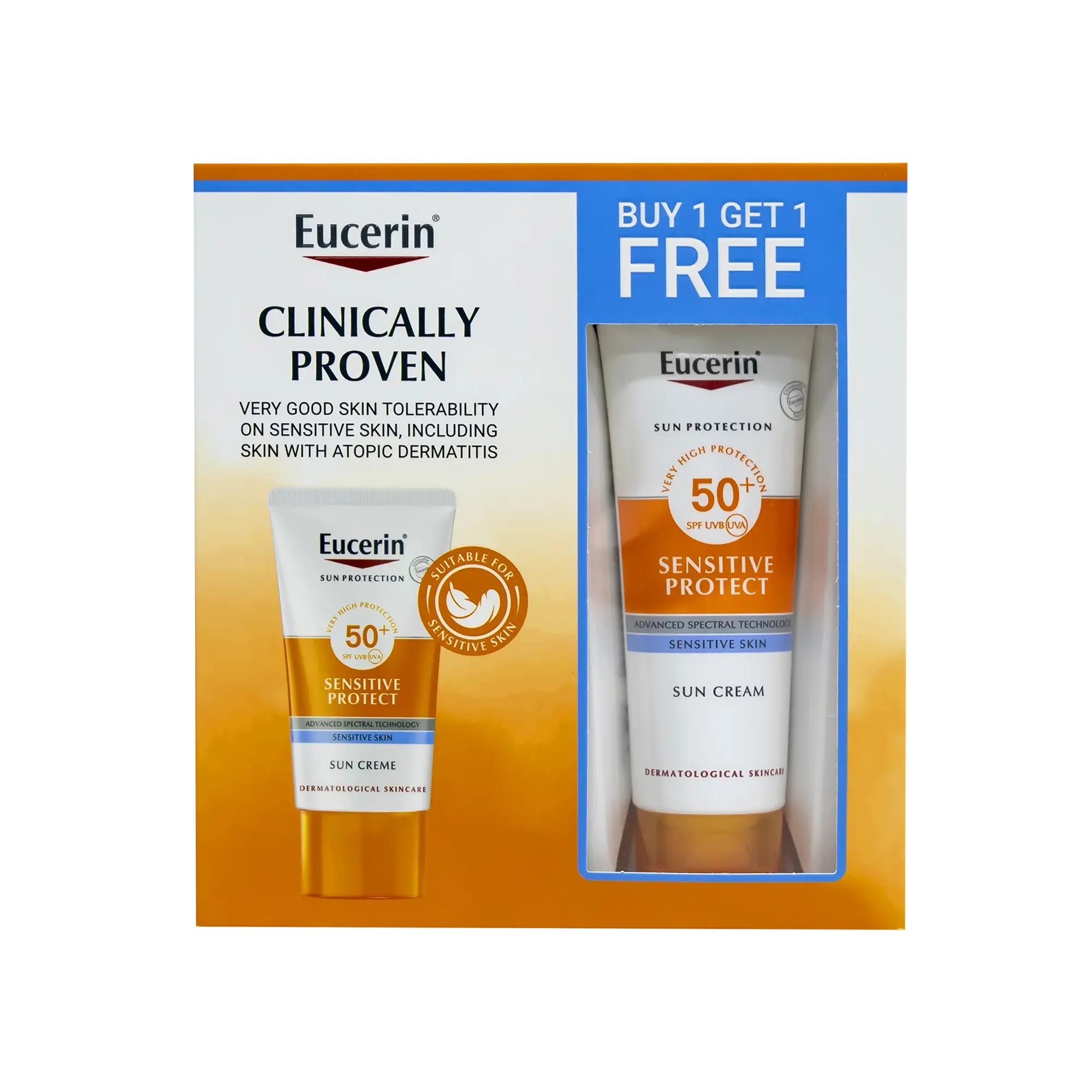 Eucerin Sun Cream 50+ offer 1+1