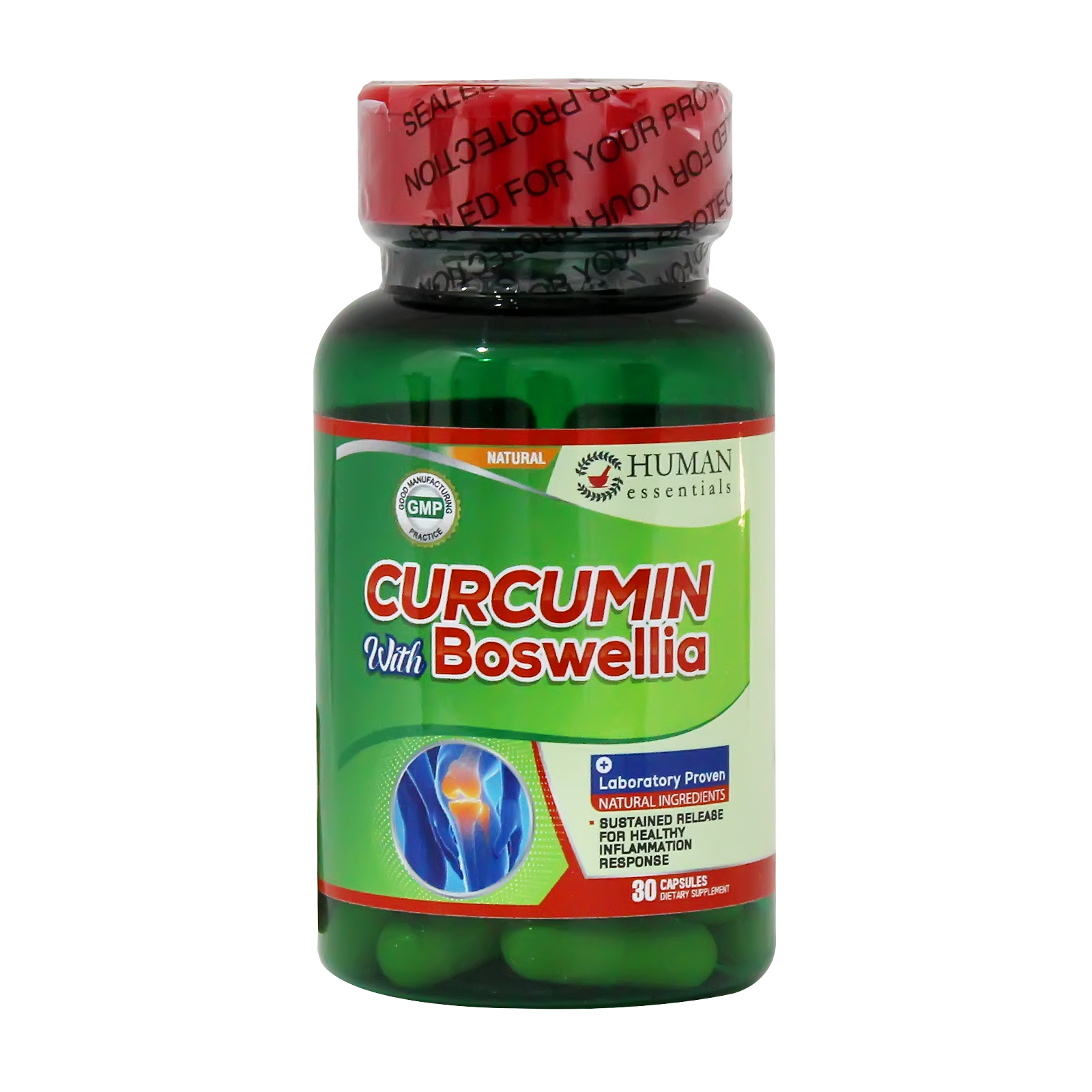 Human Essentials Curcumin With Boswellia Caps 30'S