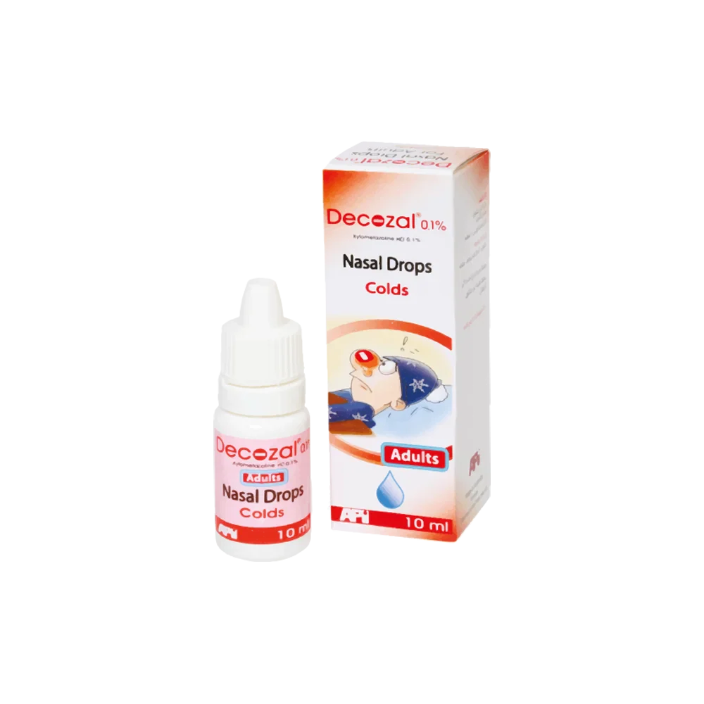 Decozal 0.1% Nasal Drops For Adults 10 ml