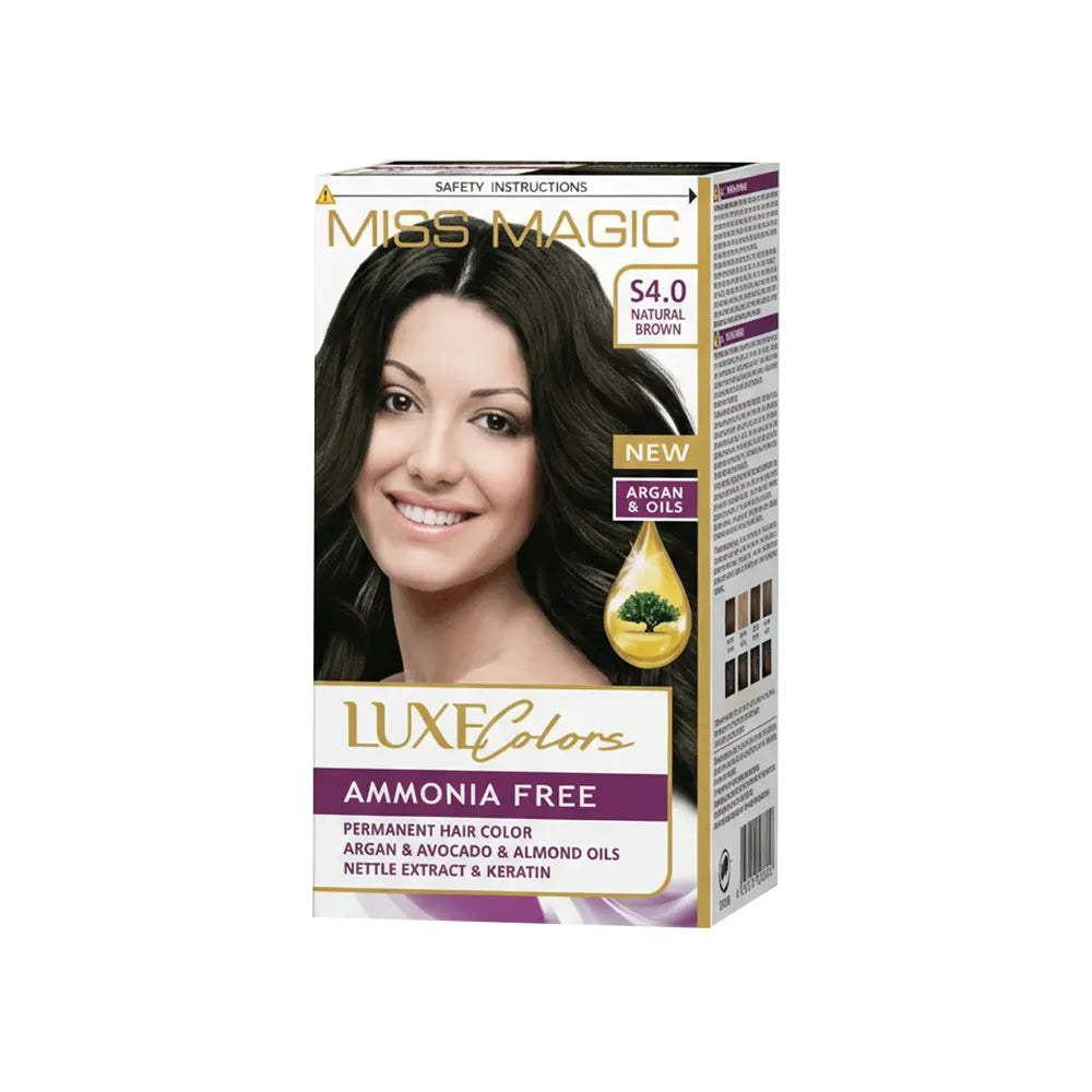 Miss Magic Luxe Hair Color Natural Brown 4.0 105gm