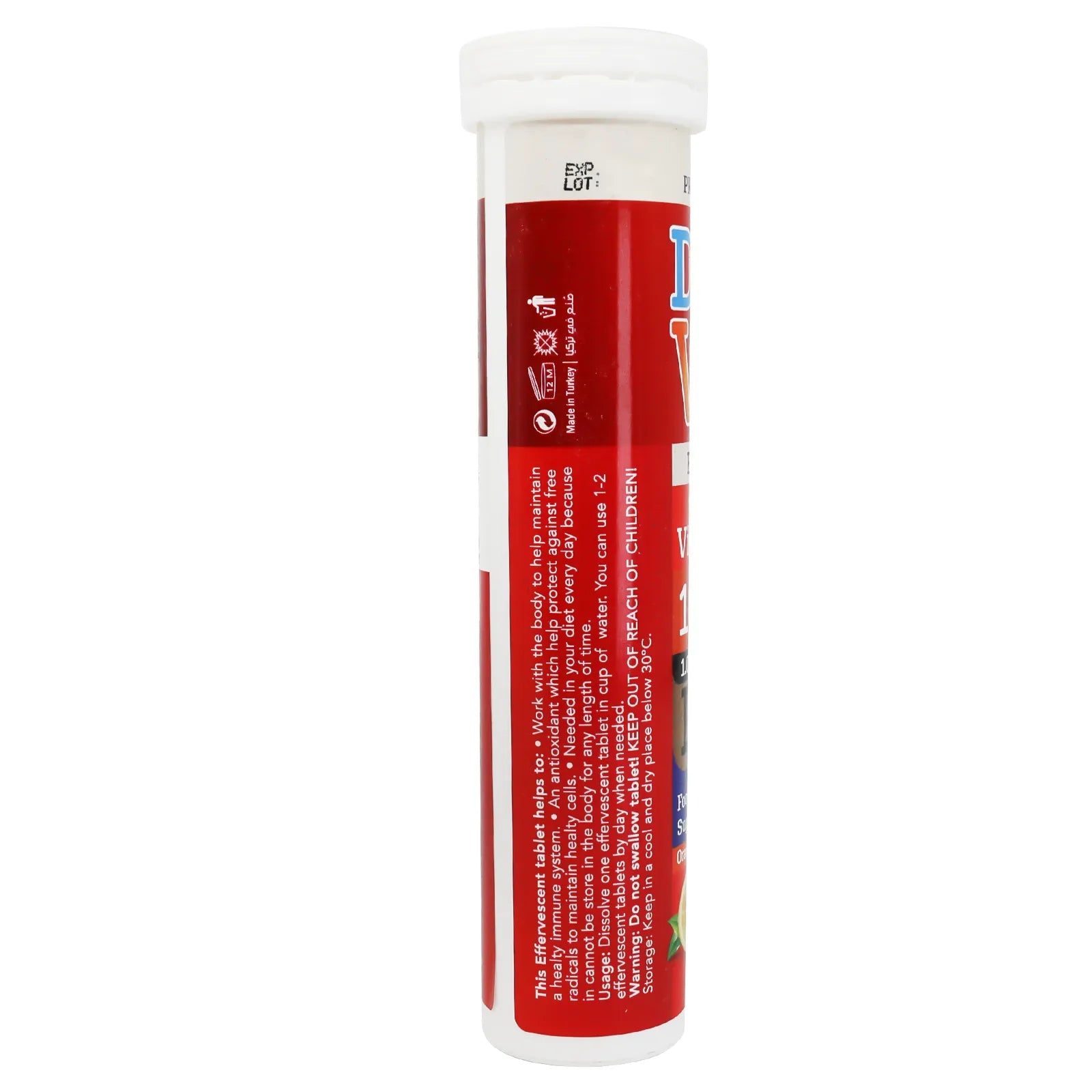 Daily Vit+ vit C 1000 mg + Vit D 1000 IU + Zinc 50 mg Effervescent Tabs 20'S