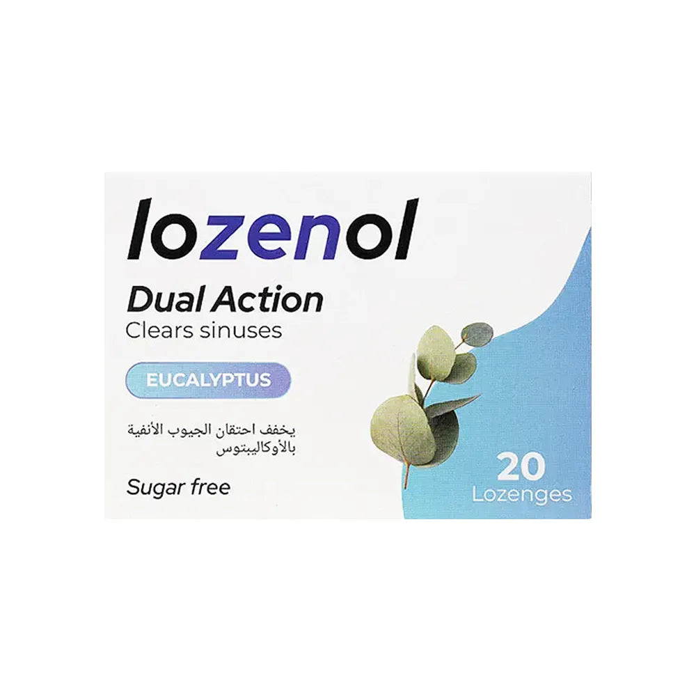 Lozenol Clear Sinuses Eucalptus Sugar Free 20 Lozenges