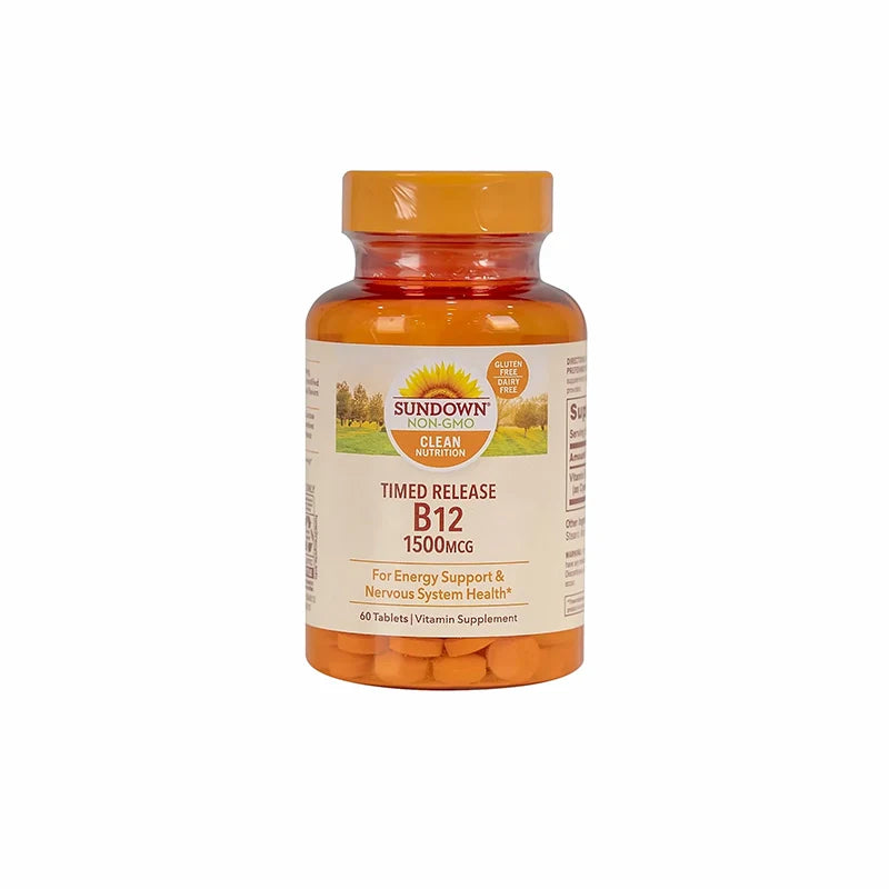 Sundown Timed Release B-12 1500 mcg 60 Tabs
