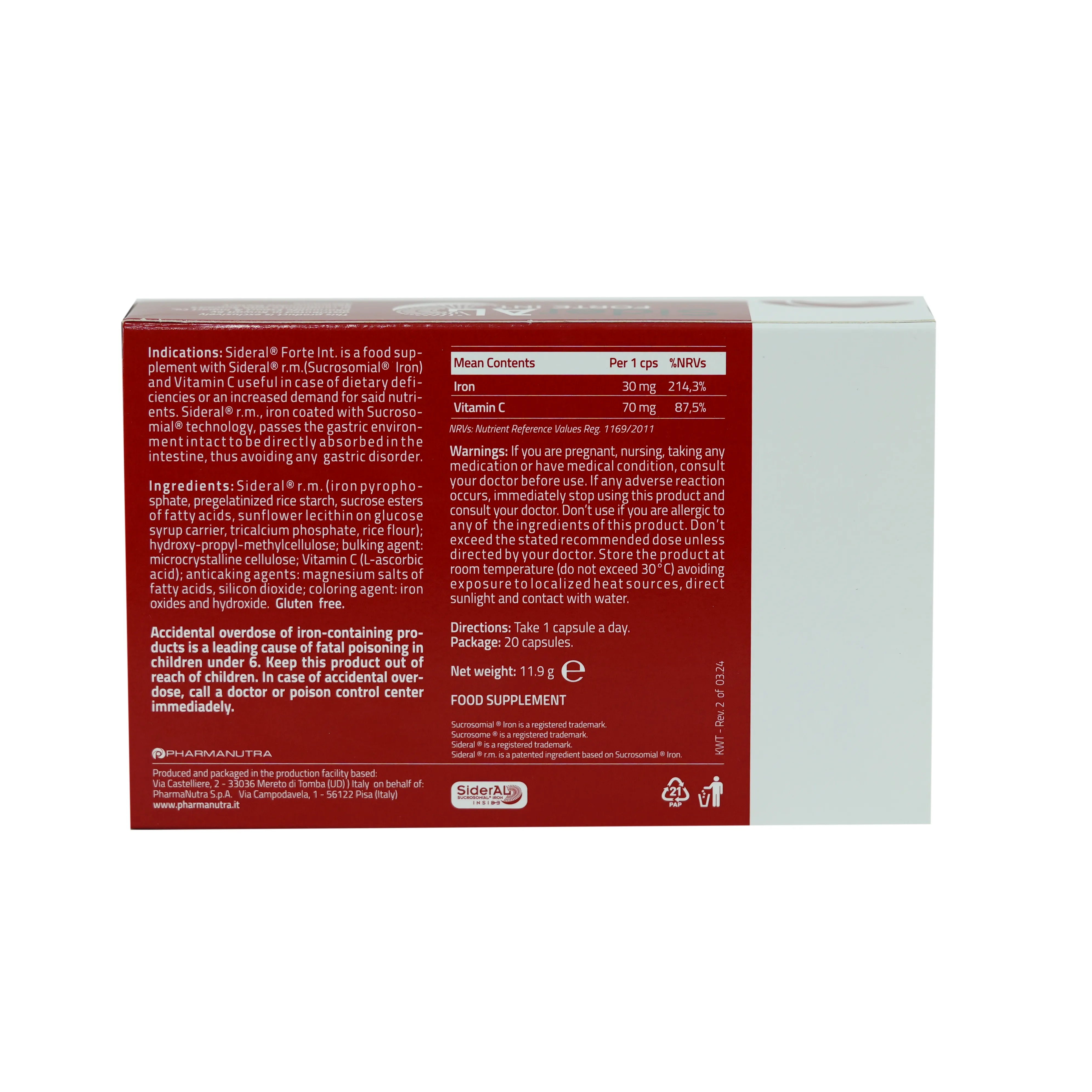 Sideral Forte 20 Capsules