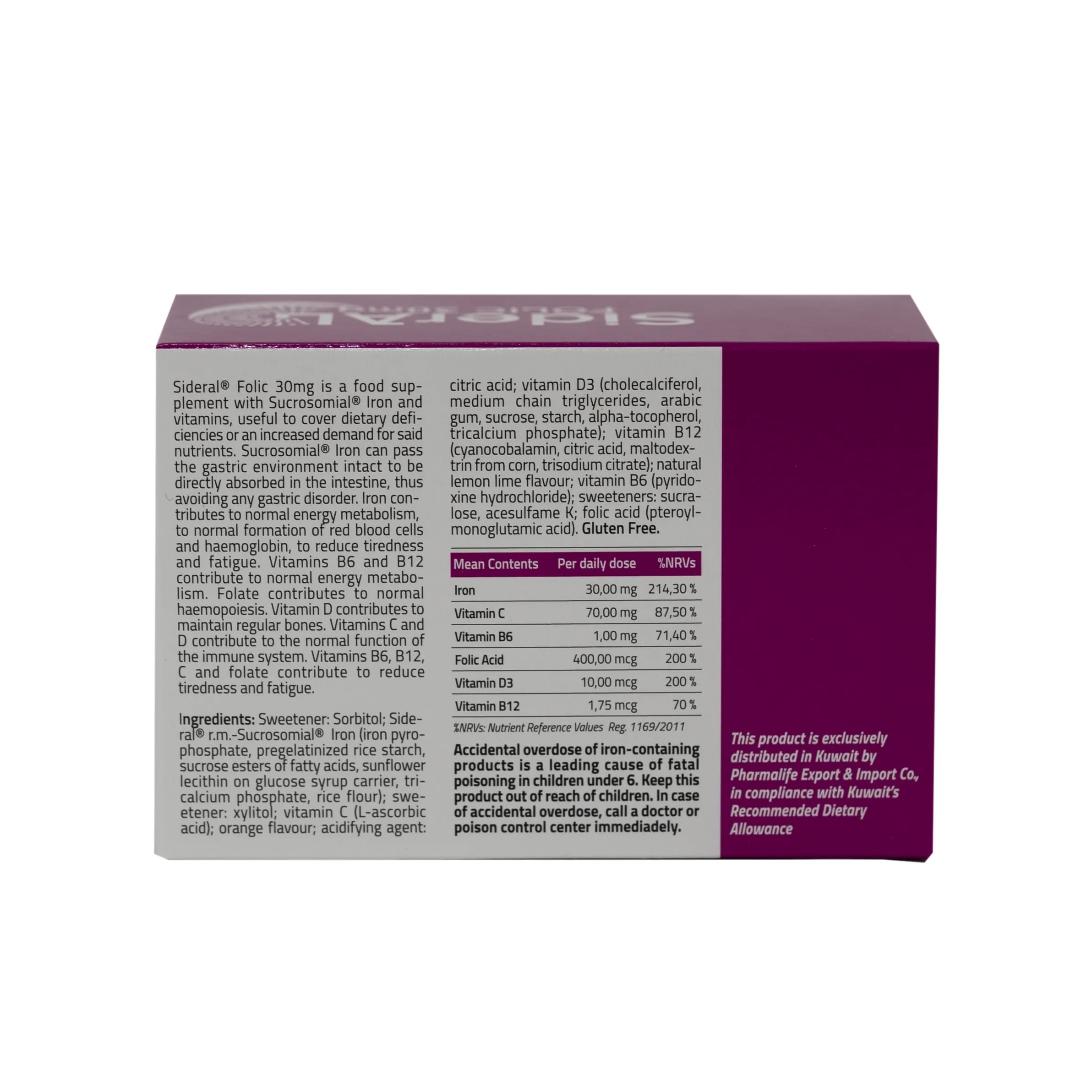 Sideral Folic 20 Sticks