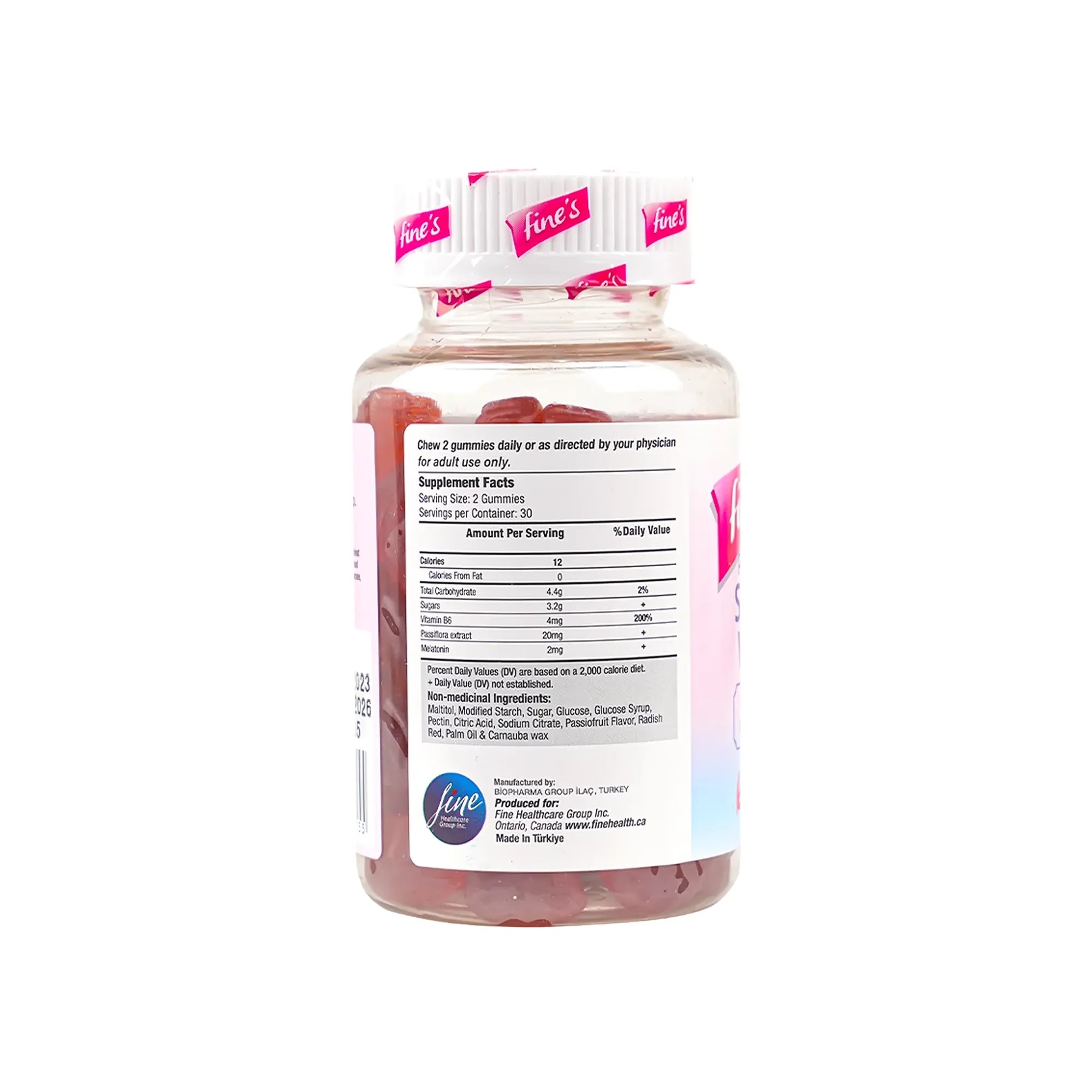 Fine's Sleep Well + Passiflora 60 Gummies
