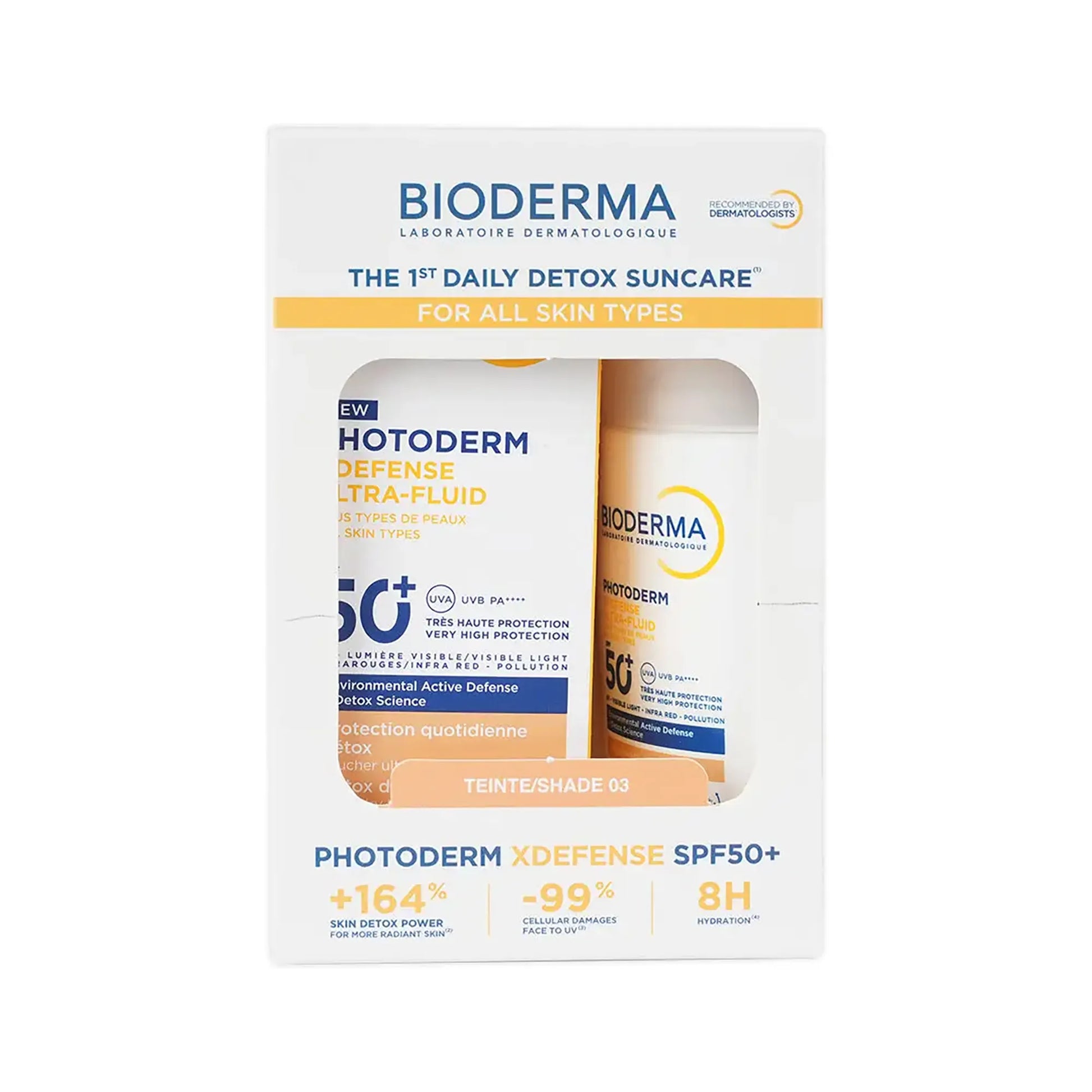 Bioderma Photoderm Xdefense Ultrafluid SPF50+ Tinted Shade 03 - 40ml with 1+1 Free Offer