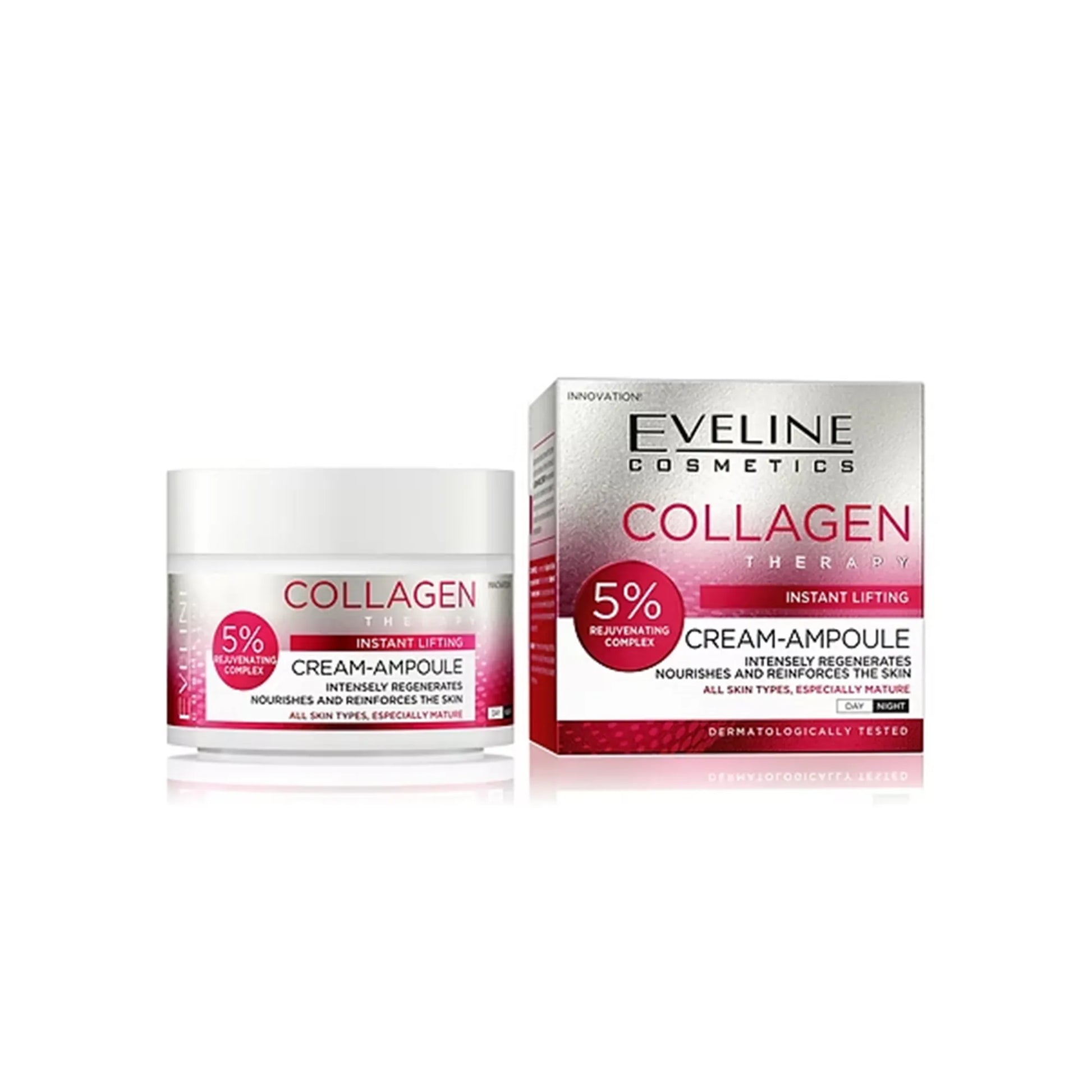 Eveline Collagen Therapy Instant Lifting Cream-Ampoule Day/Night 50ml
