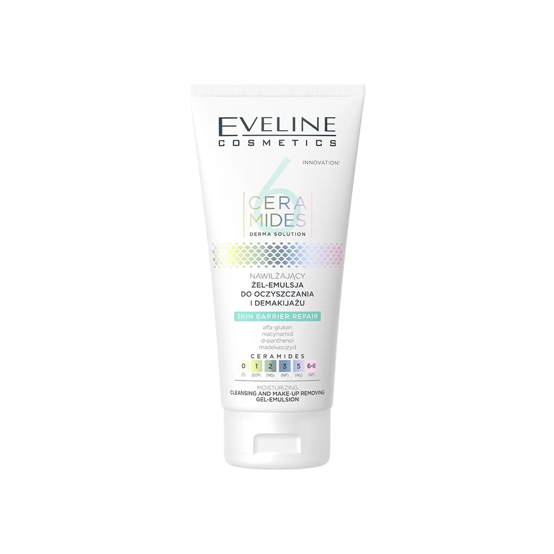 Eveline 6 Ceramides Moisturizing Cleansing And Make-Up Removing Gel-Emulsion 150ml